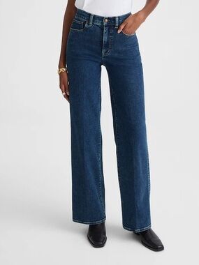 NWOT | Madewell The Wide-Leg Jean Dark Blue Denim Size 29